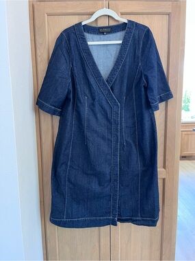 Eloquii Dark Wash Denim Dress